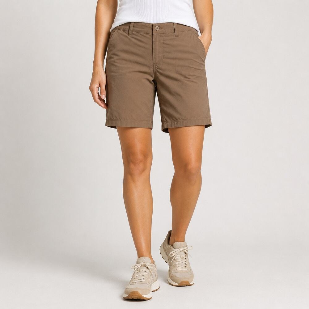 Patagonia Tan Super Cali Roll Tab Active Shorts Sz 6